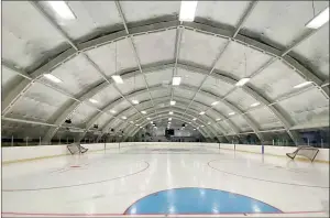  ?? LUMBY MINOR HOCKEY/ Special to The Daily Courier ?? Four years after being named Hockeyvill­e, Lumby is to have a ‘virtual’ grand opening today via Facebook.