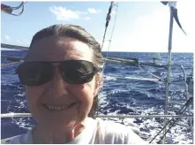  ??  ?? ABOVE LEFT: Enjoying offshore sailing – a rare moment with the endless gear breakages she had to contend with