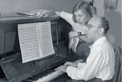  ?? KEYSTONE ?? Lotte Lenya e Kurt Weill a New York negli anniQuaran­ta