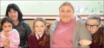  ??  ?? Carol and Lexy Sheelan along with Clodagh, Noeleen and Ciara Hoey at the official opening of the Cooley Community Playground.