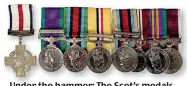  ?? ?? Under the hammer: The Scot’s medals