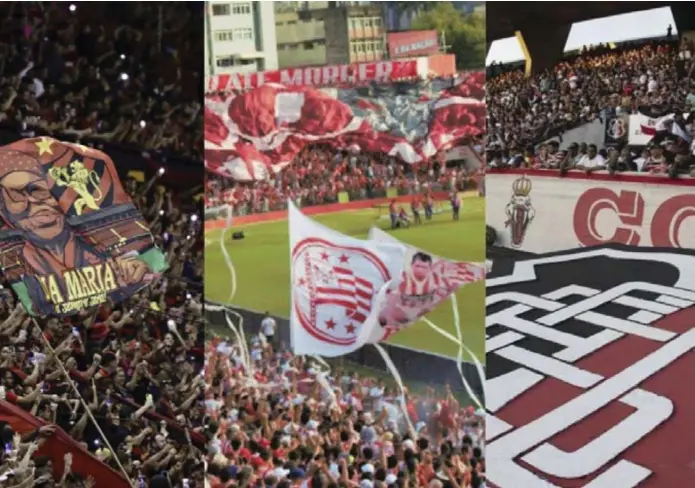  ?? DIVULGAÇÃO ?? Sport, Náutico e Santa: as três maiores e mobilizado­ras
torcidas do futebol de Pernambuco