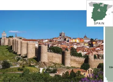  ?? ?? ABOVE Ávila city walls*
ABOVE FAR RIGHT Plaza de Santa Teresa, Ávila
BELOW FAR RIGHT INSET Part of the town wall, Toledo