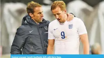  ??  ?? England manager Gareth Southgate (left) with Harry Kane.