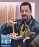  ?? PROVIDED BY A24 ?? Adam Sandler transforms into jeweler Howard Ratner in “Uncut Gems.”