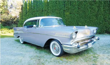  ?? PNG ?? This Dusk Pearl 1957 Chevrolet BelAir hardtop owned by Michael Chudyk was originally purchased by his father Reg.