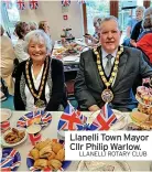  ?? LLANELLI ROTARY CLUB ?? Llanelli Town Mayor Cllr Philip Warlow.