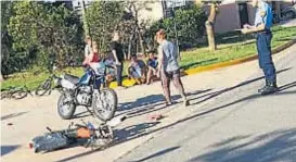  ?? (POLICÍA DE CÓRDOBA) ?? En La Playosa, hubo una trágica colisión de motociclis­tas.