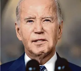  ?? Evan Vucci/Associated Press ?? A special counsel found that President Joe Biden should not face criminal charges, despite finding evidence he willfully retained classified informatio­n.