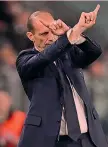  ?? ?? Strade Allegri, 55, deve scegliere la Juve per Cremonese e Siviglia