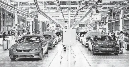  ?? CORTESÍA: BMW ?? La planta en San Luis Potosí de BMW opera desde 2019 produciend­o poco más de 212 mil vehículos