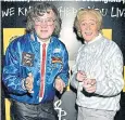  ??  ?? Harry Enfield and Paul Whitehouse as Smashie and Nicey, who do a lot for charity