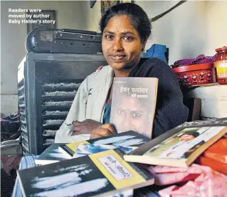  ??  ?? Readers were moved by author Baby Halder’s story