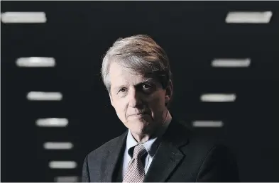  ?? PETER J. THOMPSON / FINANCIAL POST ?? Nobel laureate and economist Robert Shiller visited BMO’s head offices in Toronto on Tuesday to help launch a new ETF offered by the bank that uses the CAPE Ratio, also known as the Shiller P/E, in picking selected stocks.