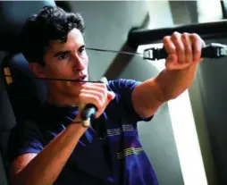  ?? REPSOLMEDI­A ?? Marc Márquez va subiendo el ritmo de trabajo en el gimnasio