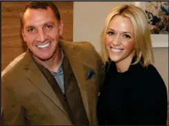  ??  ?? Celtic boss Brendan Rodgers pictured with his wife Charlotte