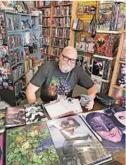  ?? OKLAHOMAN] [PHOTO BY MATTHEW PRICE, THE ?? Jerry Bennett, seen here at a comic store appearance, is a featured guest at ContempCon.