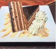  ?? JOEY ROETHEL ?? Opera Cake from Coquette Café features many layers of sweet flavor.