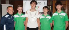  ??  ?? The Tralee ICG Judo team with Cllr Norma Foley at the teams pre games press night.