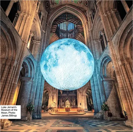  ?? ?? Luke Jerram’s Museum of the Moon. Photo: James Billings