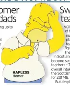  ??  ?? HAPLESS Homer