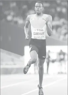  ??  ?? Bahamian Steve Gardiner … grabbed silver in the men’s 400 metres.