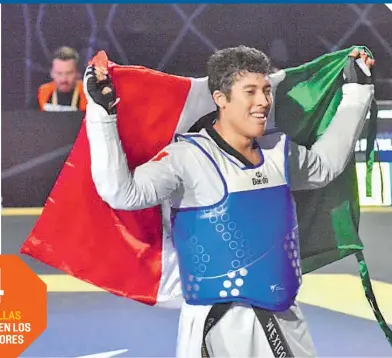  ?? ?? Por tercer día un mexicano conquistó la presea dorada en el Mundial de Taekwondo.