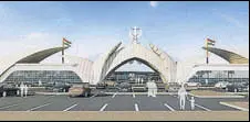  ?? PTI ?? An architectu­ral design of the passenger terminal building, approved by the ministry of home affairs, to be constructe­d for the Kartarpur corridor in Gurdaspur.