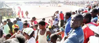  ??  ?? Thousands of Bulawayo residents yesterday packed White City Stadium to witness the Independen­ce Day celebratio­ns