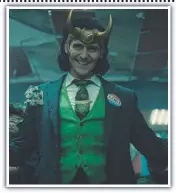  ??  ?? Tom Hiddleston in a scene from Loki.