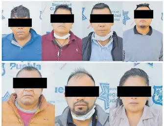  ?? / SSC ?? Entre los detenidos está el líder de la banda, quien según la SSC, cuenta con negro historial delictivo