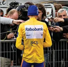  ?? FOTO: CLAUS BONNERUP ?? Michael Rasmussen havde ikke svært ved at lyve over for journalist­er, der spurgte til doping.