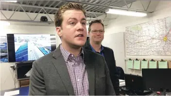  ?? SCOTT BILLECK ?? Riley Unger is sales director for Living Skies Solar in Winnipeg, which is eyeing a move to Saskatchew­an as the end of provincial subsidies has decreased demand for solar-energy systems in Manitoba.