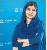  ?? CHRISTOPHE PETIT TESSON AFP/GETTY IMAGES FILE PHOTO ?? Malala Yousafzai responded by asking leaders how her alleged shooter had escaped custody.