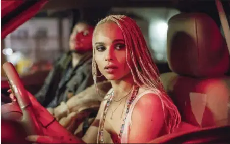  ?? LIONSGATE ?? Zoe Kravitz portrays a kind-hearted exotic dancer in “Kin.”