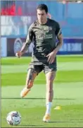  ??  ?? Giménez, en un entrenamie­nto.