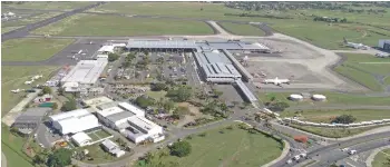  ??  ?? Aerial view of the Nadi Internatio­nal Airport Terminal Area.