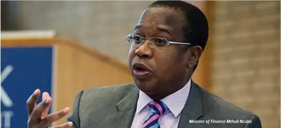  ?? ?? Minister of Finance Mthuli Ncube