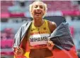  ?? Foto: dpa ?? Gewann das einzige deutsche Leicht‰ athletik‰Gold in Tokio: Weitspring­erin Malaika Mihambo.