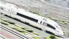  ??  ?? HIGH SPEED: A high speed bullet train runs towards Beijing South Railway Station. The prime ministers of both Malaysia and Singapore have agreed to build a HSR link between Kuala Lumpur and the city state, targeted for completion by 2020. — Reuters photo