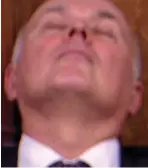  ??  ?? Weary: Iain Duncan Smith seemed to grab 40 winks during PMQs