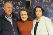  ??  ?? Kate Ivory, with parents Tom and Joan, won a J.P. McManus Scholarshi­p and is studying Finance at UCC.