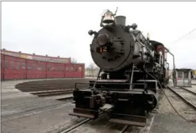  ?? MARVIN FONG ?? On April 15, a locomotive is displayed at the Age of Steam Roundhouse in Sugarcreek, Ohio.