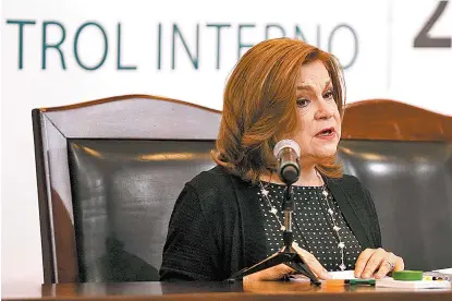  ??  ?? Arely Gómez, titular de la Secretaría de la Función Pública.