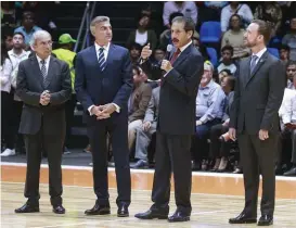  ??  ?? Jorge Rodríguez, Antonio Gali, Alfonso Esparza y Luis Banck.