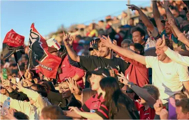  ?? GETTY IMAGES ?? The Crusaders fans will be out in force tonight to cheer on their beloved team on home turf in Christchur­ch.