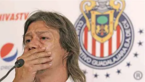  ?? |MEXSPORT ?? Matías Almeyda reiteró su agradecimi­ento a la afición por el cariño mientras se desempeñó como técnico rojiblanco.