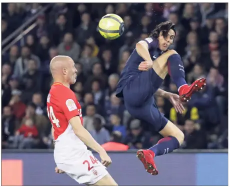  ?? (Photo AFP) ?? Andrea Raggi et la défense monégasque a été ridiculisé par le PSG.