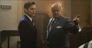  ?? AARON EPSTEIN, THE ASSOCIATED PRESS ?? Matt Bomer, left, and Kelsey Grammer play producer Monroe Stahr and studio head Pat Brady in “The Last Tycoon.” It’s based on an F. Scott Fitzgerald novel published in 1941 after his death.