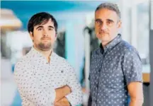  ?? ?? Álvaro Verdoy e Iban Borràs, fundadores de Sales Layer.